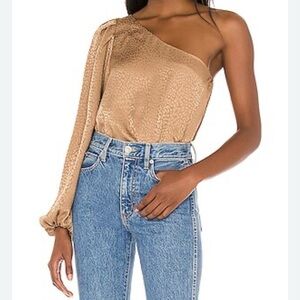 Show Me Your Mumu Party Top Bronze Cheetah Womens Sz S Vacation going out beach